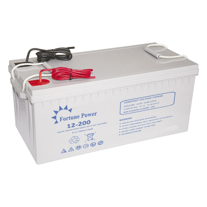 12V200ah Deep Cycle Gel Battery for Solar Power System